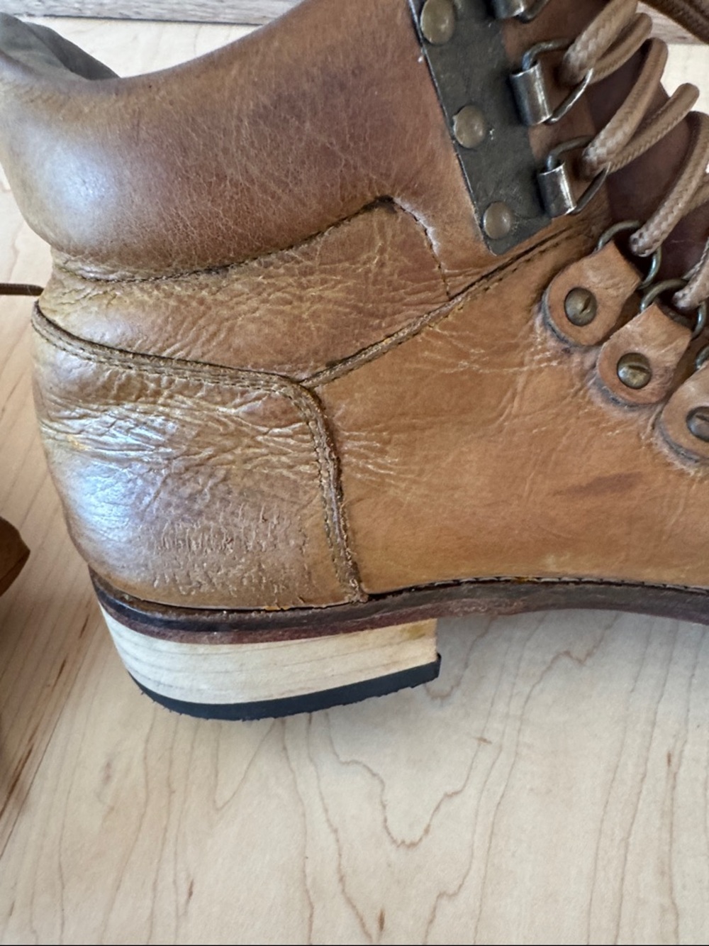 Free People Ventura Leather Ankle Boots - Professionally Resoled! size 40 W 8.5 - Picture 7 of 15